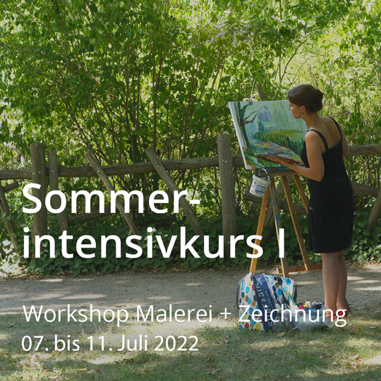 Sommerintensivkurs. Malerei, Zeichnung, Technik, Landschaft. Vom 07. bis 11. Juli 2022.